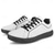 billige Herresko til golf-hvite og svarte ytelsesgolfsneakers for menn, slitesterk mikrofiberkonstruksjon, ideell for hverdagsgolfere