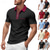 preiswerte Klassisches Poloshirt für Herren-Herren Viertel-Reißverschluss-Poloshirt Golfshirt Täglich Ferien Viertelreißverschluss Kurzarm Mode Basic Farbblock Patchwork Sommer Frühling Normale Passform Hellblau Schwarz Weiß Wein Marineblau