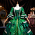 baratos Vestidos-Vintage Rococó Renascentista Maxi Vestidos Normal Julieta Princesa Noiva Pregueado Com Babados Princesa Decote Redondo Fantasia Mulheres Dia Das Bruxas Carnaval Baile de Máscaras Festa dia das Bruxas