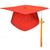 cheap Graduation Decoration-Graduation Cap with 2025 Tassel, Black Bachelor Master Doctoral Cap for High School &amp; College Graduation Ceremony, Adult Academic Cap
