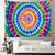 abordables Tapisserie Mandala-Tapisserie Murale Mandala Bohème Suspendue Tie Dye Art Mural Grande Tapisserie Décor Photographie Toile de Fond Couverture Rideau Décoration Maison Chambre Salon