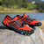 billige Uformelle joggesko-barfotsneakers for menn - livlig rød, robust såle, blonderfri design - perfekt for fotturer og utendørseventyr