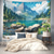 cheap Landscape Tapestry-Landscape Mountain River Hanging Tapestry Wall Art Large Tapestry Mural Decor Photograph Backdrop Blanket Curtain Home Bedroom Living Room Decoration