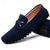 baratos Mocassins casuais-mocassins de camurça masculinos, bordô rico com fivela de bit clássica, sapatos casuais luxuosos e confortáveis