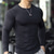 voordelige Casual T-shirts voor heren-Voor heren Gymshirt Compressieshirt Fitnessshirt Strakke ronde hals Lange mouw Casual / Dagelijks Sportschool Snel Drogend Hoge rek Zweetafvoerend Lapwerk Effen Zwart Wit niet-afdrukken Sportkleding