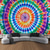 abordables Tapisserie Mandala-Tapisserie Murale Mandala Bohème Suspendue Tie Dye Art Mural Grande Tapisserie Décor Photographie Toile de Fond Couverture Rideau Décoration Maison Chambre Salon