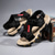 abordables sandalias de exterior-Sandalias deportivas para hombre para senderismo y actividades al aire libre con velcro ajustable: calzado cómodo para los amantes de la aventura.