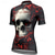 economico Maglie da donna-Per donna Maglia da Ciclismo Teschio Fiore Manica Corta Bicicletta Maglietta Maglia con 3 tasche posteriori Mountain Bike MTB Asciugatura Rapida Design Anatomico Assorbente Traspirante Gli sport