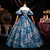 baratos Vestidos-Vintage Rococó Renascentista Maxi Vestidos Normal Julieta Princesa Noiva Pregueado Com Babados Princesa Decote em Y Fantasia Mulheres Dia Das Bruxas Carnaval Baile de Máscaras Festa dia das Bruxas