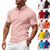 tanie Męska klasyczna koszulka polo-Męskie Koszula golfowa Pikowe koszulki polo Codzienny Biznes Prążkowany kołnierzyk polo Krótki rękaw Moda Podstawowy Jednokolorowe Guziki Lato Wiosna i jesień Regularny Biały Jasnozielony Granatowy