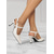 billiga Slingback-pumps-spetsiga slingbackklackar för kvinnor – eleganta pumps i lackläder med klack för kattungar, design med korsband för kontor, fest och högtidlig klädsel