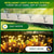 baratos Luzes de paisagem-2 peças luzes solares externas firefly groundlight 8 leds pátio jardim parque festa de casamento gramado atmosfera decoração luz respiração flash