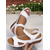 cheap Comfort Sandals-Open-Toe Hook-and-Loop Sandals for Women - Casual Summer Comfort Wedge Sandals for Walking &amp; Travel