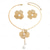 economico Parure di gioielli-Set di Gioielli 1 Set Lega 1 Collana Orecchini Per donna Moda Parure di gioielli Per Feste Ospite di nozze