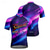 cheap Men's Jerseys-Men's Cycling Jersey Gradient Letter &amp; Number Short Sleeve Bike Tee Tshirt Jersey with 3 Rear Pockets Mountain Bike MTB Quick Dry Anatomic Design Wicking Breathable Sports Dark Purple Blue Purple