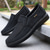 abordables Chaussures Décontractées Slip-On-Chaussures à enfiler grises en mesh respirant pour hommes, légères et sportives, idéales pour les activités de plein air et les promenades décontractées