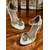cheap 1930s-Women&#039;s 1920s Vintage Baroque Mary Jane Heels – Elegant Light Blue Embellished Pumps with Pearl and Floral Details for Weddings, Parties, and Special Occasions