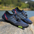 billige Uformelle joggesko-barfotsneakers for menn - livlig rød, robust såle, blonderfri design - perfekt for fotturer og utendørseventyr