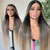 cheap Human Hair Lace Front Wigs-Remy Human Hair 5x5 Closure 13x4 Lace Front Wig Middle Part Brazilian Hair Wavy Multi-color Wig 130% 150% Density Ombre Hair Highlighted / Balayage Hair Natural Hairline Glueless For Women Long Human