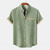 cheap Vacation-Men's Shirt Linen Shirt Summer Shirt Beach Shirt Untucked Shirts Plaid Vacation Holiday Yellow Blue Green Short Sleeve Collar Summer Clothing Apparel