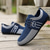 abordables Chaussures Décontractées à Lacets-Chaussures décontractées à enfiler en nylon pour hommes avec textures contrastées - parfaites pour un usage quotidien et les activités de loisirs