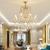 cheap Candle-Style Design-4-Light 6-Light 50 cm Pendant Lantern Design Chandelier Metal Painted Finishes Modern 110-120V 220-240V