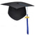 cheap Graduation Decoration-Graduation Cap with 2025 Tassel, Black Bachelor Master Doctoral Cap for High School &amp; College Graduation Ceremony, Adult Academic Cap
