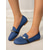 cheap Women&#039;s Flats-Women&#039;s Faux Suede Loafers - Stylish Flat Shoes with Patent Leather Buckle for Work &amp; Casual Outfits