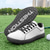 billige Herresko til golf-hvite og svarte ytelsesgolfsneakers for menn, slitesterk mikrofiberkonstruksjon, ideell for hverdagsgolfere