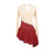 cheap Figure Skating Dresses-Figure Skating Dress Women&#039;s Girls&#039; Ice Skating Dress Burgundy Patchwork Open Back Mesh Spandex Stretchy Training Practice Professional Skating Wear Thermal Warm Crystal / Rhinestone Long Sleeve Ice
