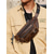 abordables Sacs pour homme-Sac banane vintage en cuir pour homme - Sac de poitrine à bandoulière avec plusieurs poches zippées, bandoulière réglable, sac de voyage élégant et sac de taille quotidien noir marron