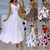 cheap White Graduation Dresses-Women's Midi Dress Graduation Dress Swing Dress Summer Dress Slip Dress Fashion Outdoor Holiday Date Regular Fit Leopard Flower Sleeveless Straps Black White Ivory Red Summer