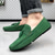 cheap Casual Loafers-Men's Green Suede Loafers – Casual Slip-On Moccasins with Non-Slip Sole for Driving &amp; Everyday Wear