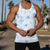 cheap Tank Tops-Men&#039;s Tank Top Vest Top Undershirt Sleeveless Shirt Sleeveless Crew Neck Summer Camo / Camouflage Fashion Designer Basic Vacation Street Going out Black Blue Top Tee for Men