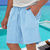 cheap Holiday-Men&#039;s Shorts Linen Shorts Summer Shorts Beach Shorts Pocket Drawstring Elastic Waist Plain Comfort Breathable Short Vacation Holiday Beach Hawaiian Boho Black Yellow