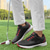 cheap Men's Golf Shoes-Men's Performance Golf Sneakers in White with Red Laces, Breathable Microfiber, Ideal for Amateur Golfers