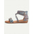 abordables Sandales Gladiateur-Sandales plates bohèmes à lanières pour femmes – Sandales gladiateur à imprimé ethnique avec boucle pour l'été, la plage et les tenues décontractées