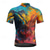 abordables Maillots pour hommes-Homme Maillot de cyclisme Chien Lettres &amp; Chiffres Graffiti Manche Courte Cyclisme T-shirt Maillot avec 3 poches arrière VTT Vélo tout terrain Séchage Rapide Design Anatomique Évacuation de