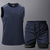 cheap Tracksuits-Men&#039;s Tracksuit Running T-Shirt With Shorts 2 Piece Reflective Strip Casual Long Sleeve Breathable Soft Fitness Gym Workout Running Sportswear Activewear Solid Colored Dark Grey Black White