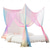 baratos Dossel e Cortinas de Cama-Cortinas de Cama Canopy Arco-Íris 1Pc Tenda de Cama para Meninas Drapes de Cama Decoração de Quarto