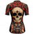 economico Maglie da donna-Per donna Maglia da Ciclismo Teschio Fiore Manica Corta Bicicletta Maglietta Maglia con 3 tasche posteriori Mountain Bike MTB Asciugatura Rapida Design Anatomico Assorbente Traspirante Gli sport