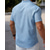 cheap Men&#039;s Button Up Shirts-Men&#039;s Shirt Summer Shirt Casual Shirt Beach Shirt Button Up Shirt Light Green Pink Red Gray Light Blue Short Sleeve Plain Stand Collar Vacation Hawaiian Front Pocket Clothing Apparel Polyester