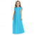 cheap Flower Girl&#039;s Dresses-Flower Girl Dress Kid&#039;s Girls&#039; Formal Dress Princess Dress Performance Wedding Party Elegant Beautiful Solid Color Sleeveless Crew Neck Wine Red Black 4 years+