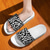 cheap Casual Sandals-Men's Slide Sandals with Leopard Print - Stylish Casual Footwear for Summer and Beach Outings
