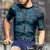 cheap Men's Jerseys-Men's Cycling Jersey Gradient Camo / Camouflage Short Sleeve Bike Tee Tshirt Jersey with 3 Rear Pockets Mountain Bike MTB Quick Dry Anatomic Design Wicking Breathable Sports Black Blue Green Clothing