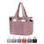 abordables Cabas et fourre-tout-Femmes Fourre-tout Sacs à Épaule Toile Nylon Achats Décontracté Quotidien Fermeture éclair Plusieurs poches Grande capacité Imperméable Couleur Unie Noir Rose Bleu