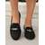 cheap Women&#039;s Flats-Women&#039;s Faux Suede Loafers - Stylish Flat Shoes with Patent Leather Buckle for Work &amp; Casual Outfits