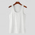 cheap Tank Tops-Men&#039;s Tank Top Vest Top Undershirt Sleeveless Shirt Sleeveless Square Neck Summer Plain Fashion Designer Basic Vacation Street Going out Black White Top Tee for Men