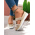 economico Sandali con zeppa-sandali con zeppa con strass da donna – eleganti sandali con plateau slip-on per l'estate, la spiaggia e le uscite casual