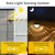abordables Appliques d'extérieur-Lot de 4 appliques murales solaires d'extérieur étanches, éclairage blanc chaud et rayonnant pour cour, jardin, clôture, escalier, balcon
